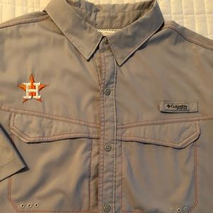 Houston Astros Columbia Tamiami Shirt-Gray
